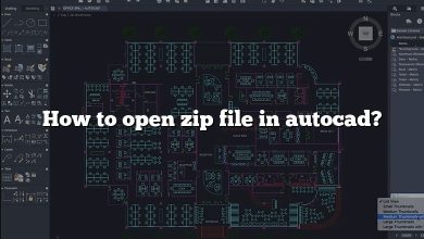 How to open zip file in autocad?