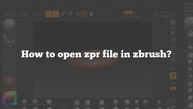 How to open zpr file in zbrush?