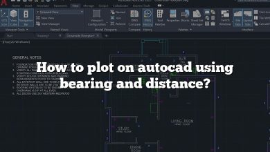 How to plot on autocad using bearing and distance?