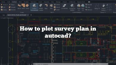 How to plot survey plan in autocad?