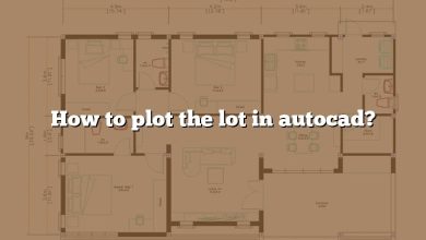 How to plot the lot in autocad?