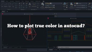 How to plot true color in autocad?