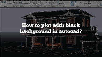 How to plot with black background in autocad?