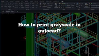 How to print grayscale in autocad?