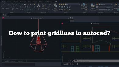 How to print gridlines in autocad?