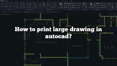 How to print large drawing in autocad?