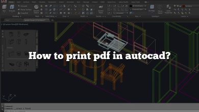 How to print pdf in autocad?