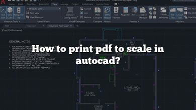 How to print pdf to scale in autocad?