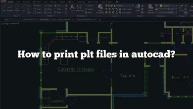 How to print plt files in autocad?