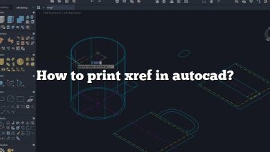 How to print xref in autocad?