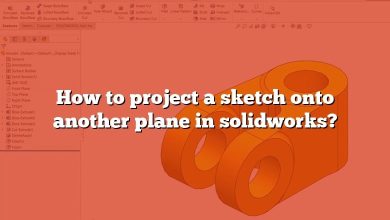 How to project a sketch onto another plane in solidworks?