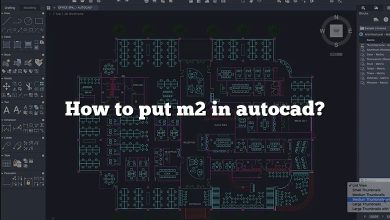 How to put m2 in autocad?