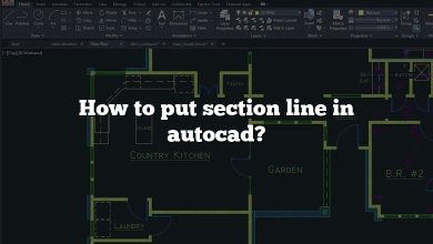 How to put section line in autocad?