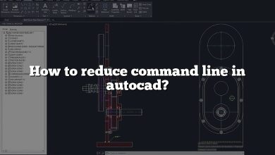 How to reduce command line in autocad?