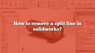 How to remove a split line in solidworks?