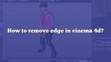 How to remove edge in cinema 4d?