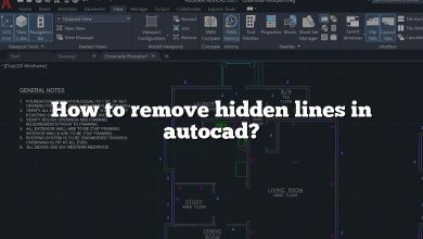 How to remove hidden lines in autocad?