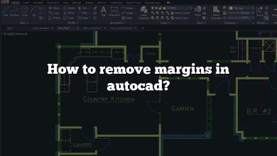 How to remove margins in autocad?