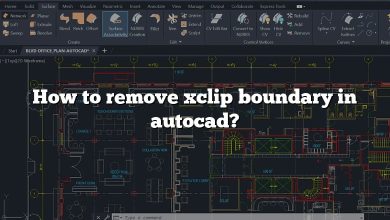 How to remove xclip boundary in autocad?