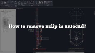 How to remove xclip in autocad?