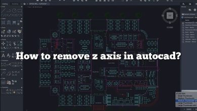 How to remove z axis in autocad?