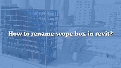 How to rename scope box in revit?