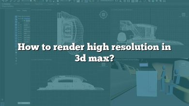 How to render high resolution in 3d max?