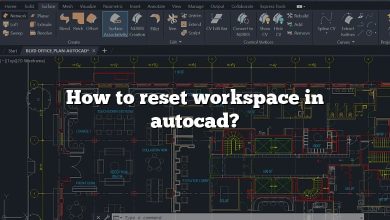 How to reset workspace in autocad?