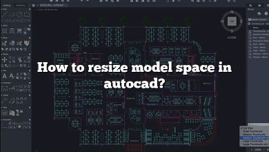 How to resize model space in autocad?