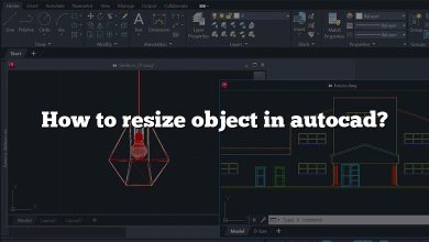 How to resize object in autocad?