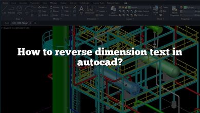 How to reverse dimension text in autocad?