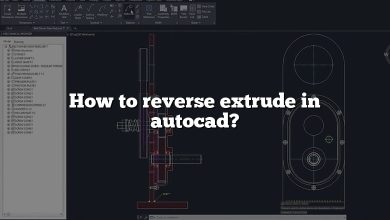 How to reverse extrude in autocad?