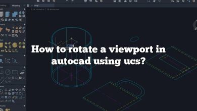 How to rotate a viewport in autocad using ucs?