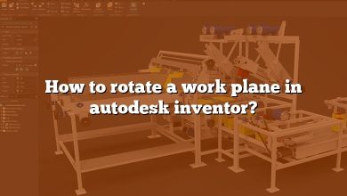 How to rotate a work plane in autodesk inventor?