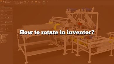 How to rotate in inventor?