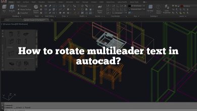 How to rotate multileader text in autocad?