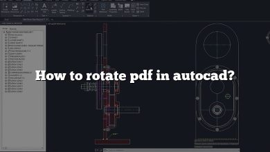 How to rotate pdf in autocad?