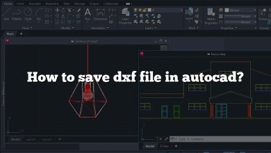 How to save dxf file in autocad?
