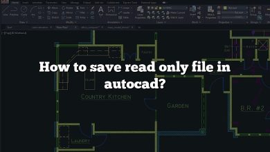 How to save read only file in autocad?