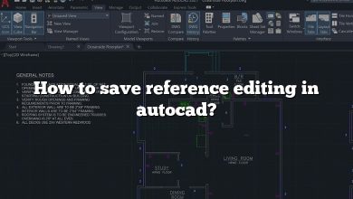 How to save reference editing in autocad?