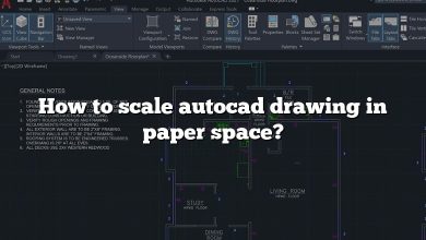 How to scale autocad drawing in paper space?