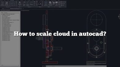 How to scale cloud in autocad?