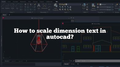 How to scale dimension text in autocad?