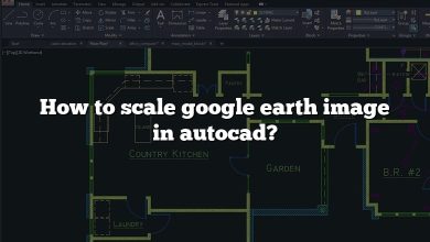 How to scale google earth image in autocad?