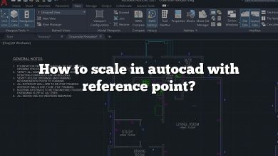 How to scale in autocad with reference point?