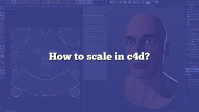 How to scale in c4d?