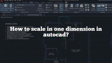 How to scale in one dimension in autocad?