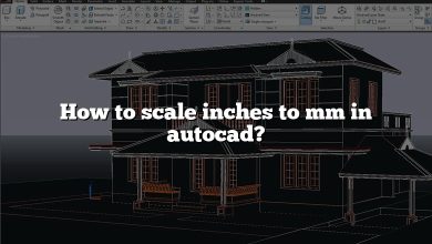 How to scale inches to mm in autocad?