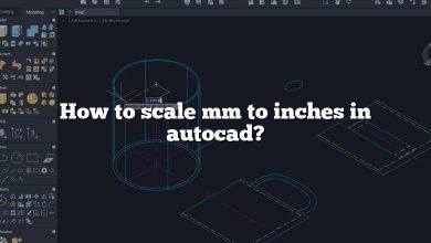 How to scale mm to inches in autocad?