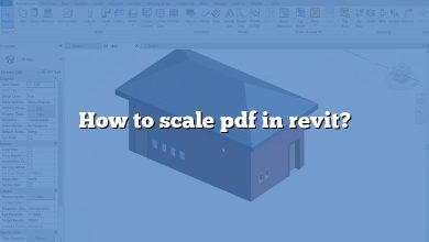 How to scale pdf in revit?